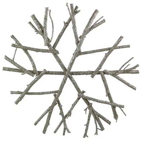 christbaum spitze silberglänzender schneekristall