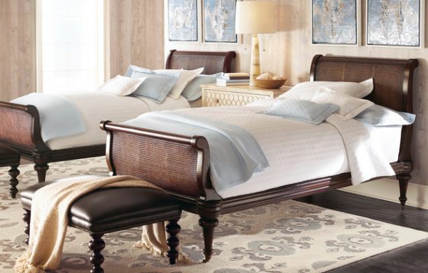coole Betten im Kolonialstil cool britisch stil gästeschlafzimmer
