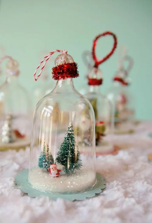 diy weihnachten dekoration einweckglas glocke 
