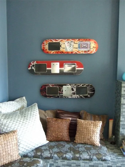 erstaunliche Skateboard Erzeugnisse DIY bilderrahmen wand