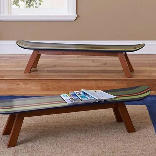 coole Skateboard Erzeugnisse DIY sitzbank bunt streifen