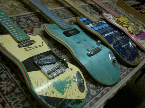Skateboard Erzeugnisse selber machen gitarre
