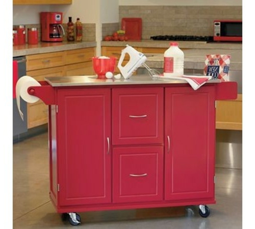 küchenarbeitsflächen pinker küchenwagen