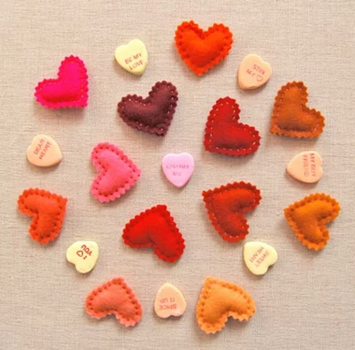 DIY Geschenkideen zum Valentinstag wunderlich projekt stoff