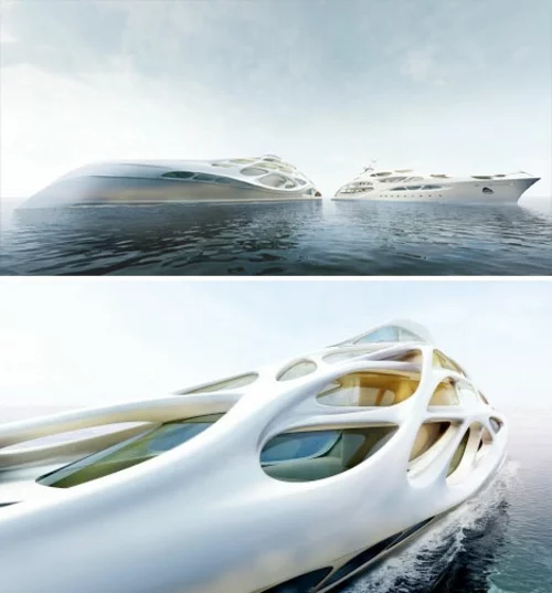 Fluid Zaha Hadid Yacht organische formen design