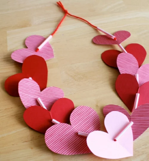 Geschenke und Dekoration zum Valentinstag selbst machen herzen