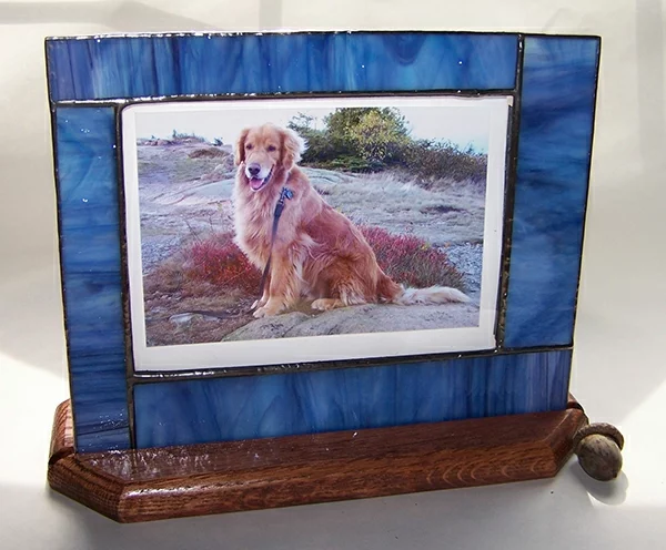 Glasmalerei zu Hause bilderrahmen haustier hund