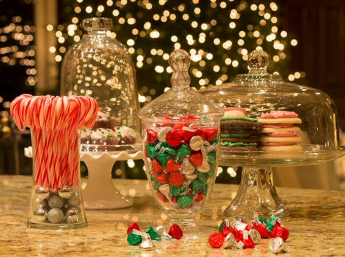 Leichte Deko für Weihnachten und Neujahr traditionell deckel glas