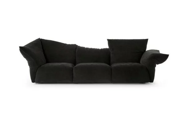 Modernes Sofa in Form einer Blume mobiliar schwarz traditionell