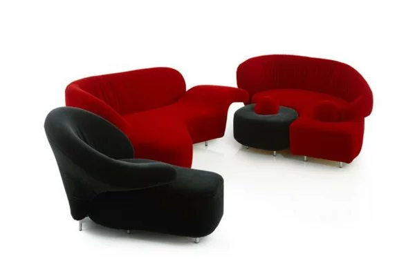 Modernes Sofa in Form einer Blume sofas liege