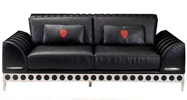 Die Montecarlo Möbel und der Imola S Sessel von Tonino Lamborghini sofa