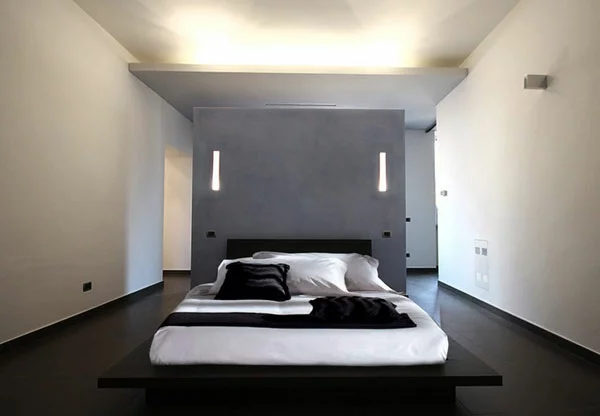 Raumteiler und Trennwand diego bortoiato schlafzimmer grau