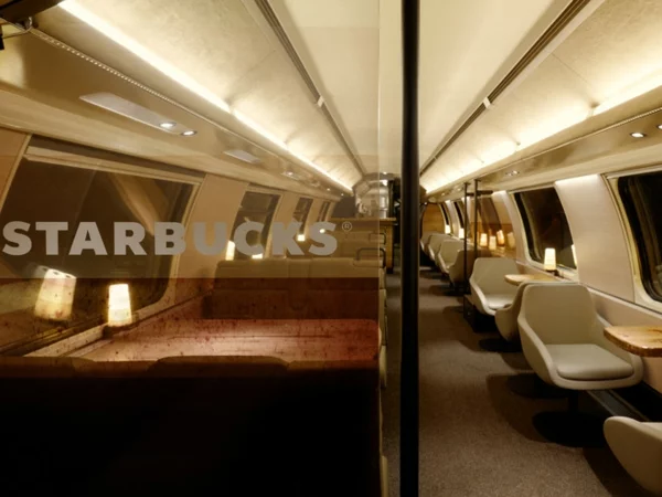 Starbucks Shop in einem Zug design ausstattung