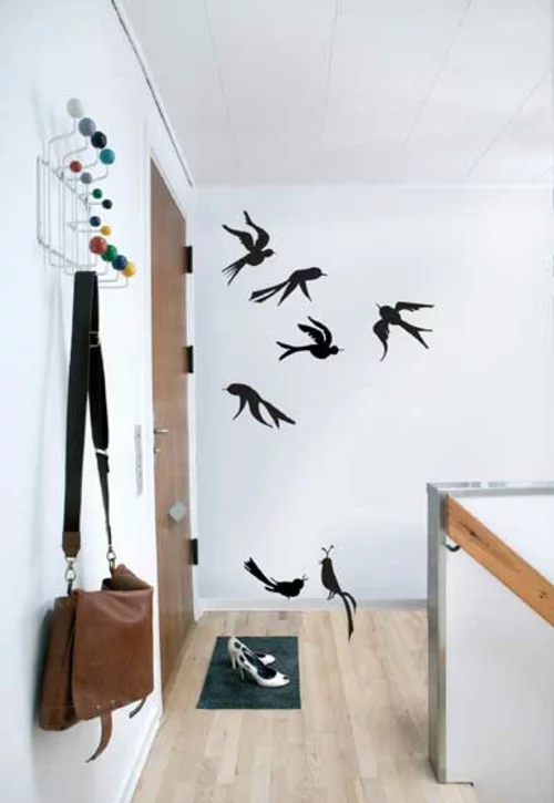 Wanddekoration mit Wandtattoo fliegende vögel