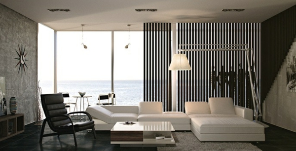schwarz weiß elegante modulen couch