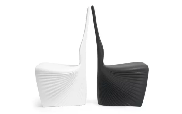 stuhl design perfektion in schwarz und weiß