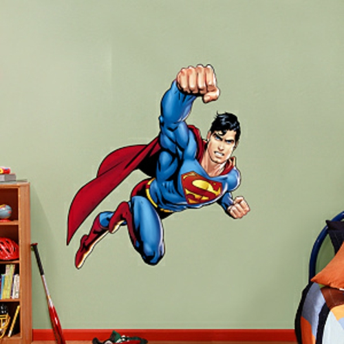 superheld deko wandaufkleber superman