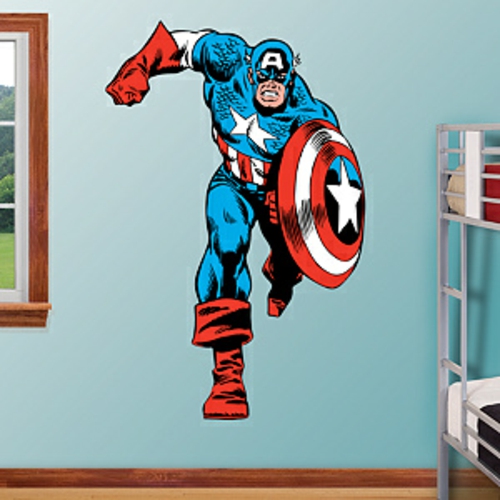 superhelden deko wandsticker captain america