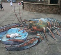 Street Art mit 3D Effekt von Julian Beever