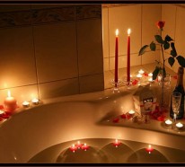 Badezimmer Deko zum Valentinstag