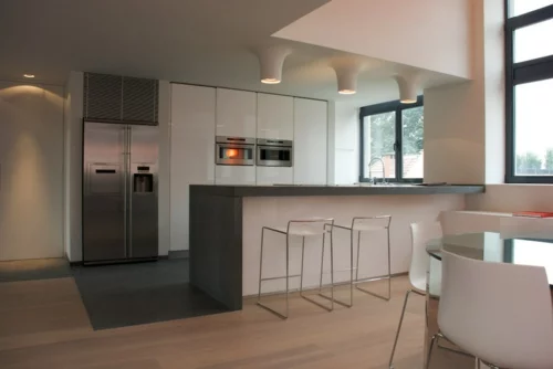 Einrichtungsideen für offene Räume küche modern küchengeräte