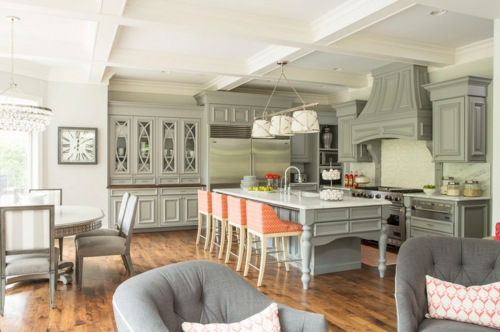 Innenarchitekt design küche rustikal gestaltet grau oberflächen