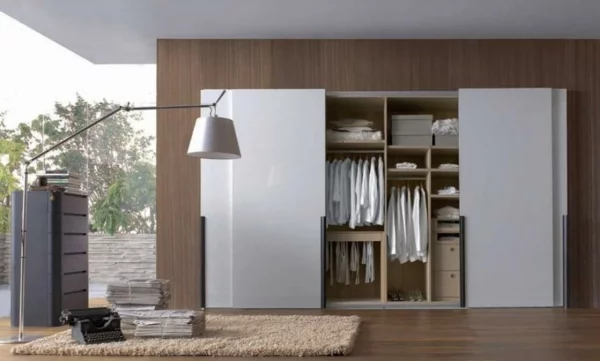 Kleiderschrank mit Schiebetüren modern wohnzimmer robust