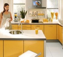 Leuchtende gelbe Küchen – Holen Sie die Sonne ins Haus !
