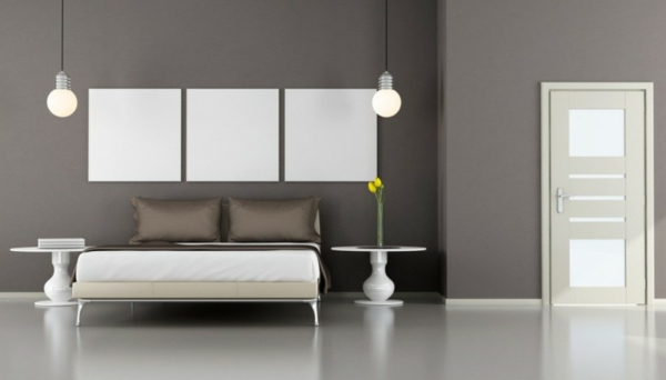 Minimalistische Schlafzimmer Ideen - Betten aus Teakholz