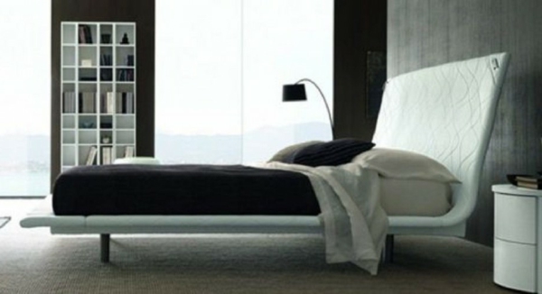 Minimalistische Schlafzimmer Ideen - Betten aus Teakholz