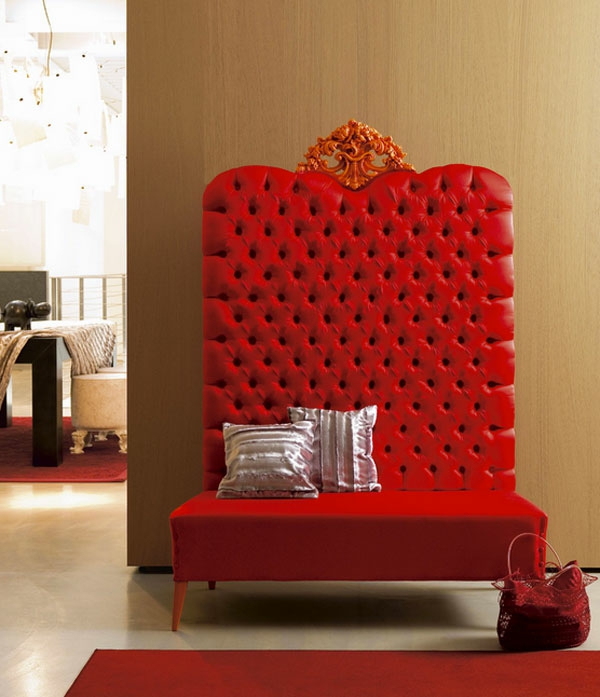 Möbel fürs Wartezimmer gepolstert bequem sofa rücklehne königlich
