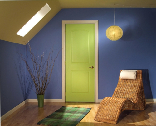 Neue Einrichtungsideen für die Zimmertüren grün frisch