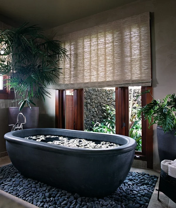 badewanne metalisch badetuch fabelhaft massiv schön basalt