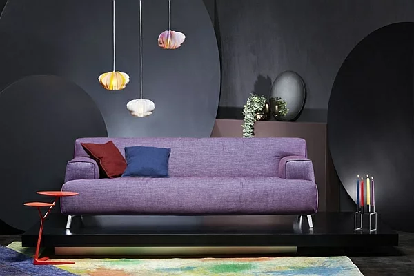 designer couch lavendel oscar