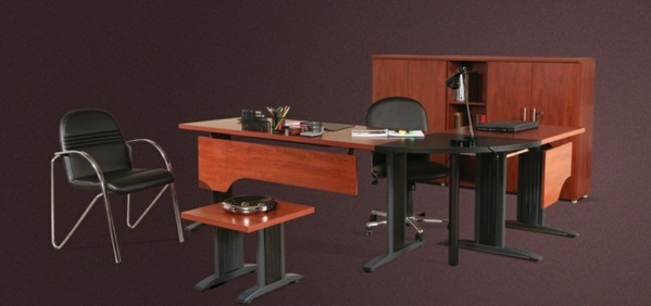 günstige Schreibtische fürs Büro ausstattung schwarz beine