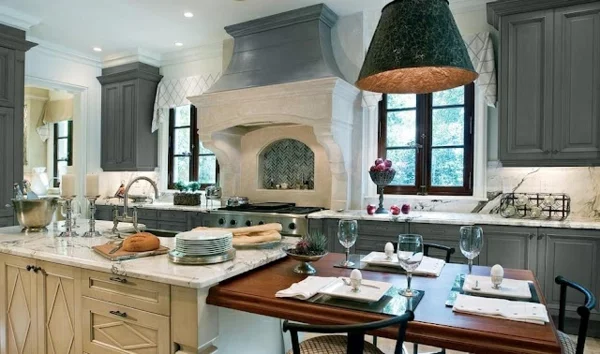 küchen designs schranksystem holz grau weiß