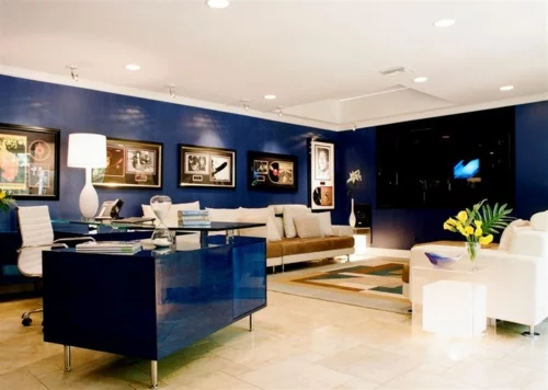 luxus interieur kobaltblau hochmodern