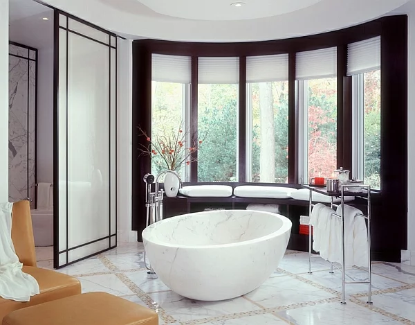 marmor badewanne kompakt raffiniert design asiatisch stil