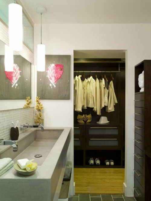 schön designten Kleiderschrank ankleideraum badezimmer waschbecken