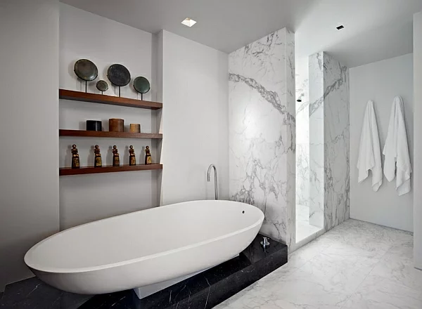 stilvoll schick modern minimalistisch badewanne