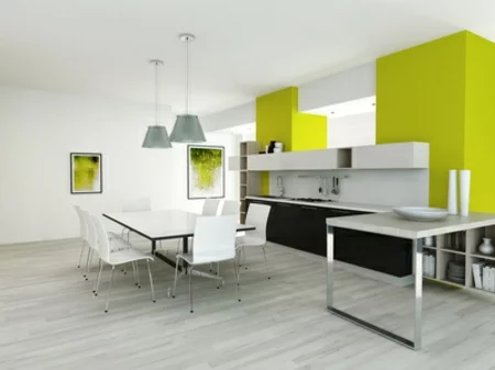 moderne grüne küche 2014 minimalistischer stil