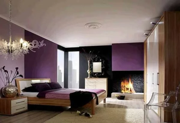 Luxus Schlafzimmer bett kopfteil nachttisch teppich bodenbelag