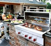 Outdoor Küche mit Grill