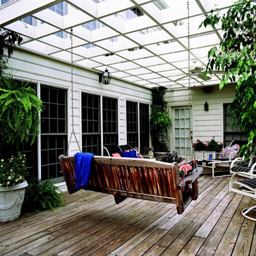 Ihre Veranda oder Balkon  sonnenterrasse wintergarten glas schaukel