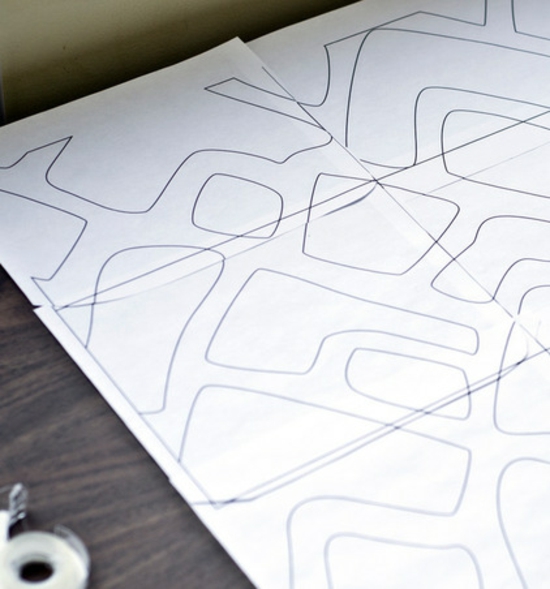 bastelideen dekokissen kissenhüllen muster erstellen zeichnen papier