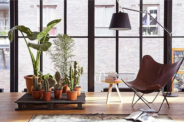 holz paletten möbel selbst basteln DIY ideen wohnzimmer
