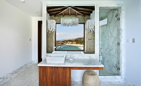 mediterrane Badezimmer Designs marmor oberflächen