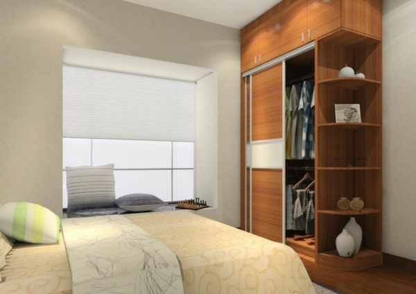 modern schlafzimmer städtisch bettdecke regale praktisch konzipiert