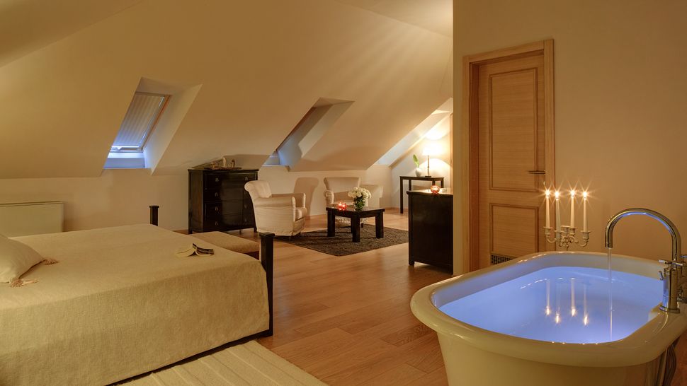  schlafzimmer badewanne romantisch beleuchtung