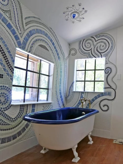 farben designs badewanne Badezimmer und Badezimmerfliesen 
